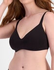 Berlei Barely There Breathe Cotton Wirefree Bra, Black, B-E product photo View 02 S