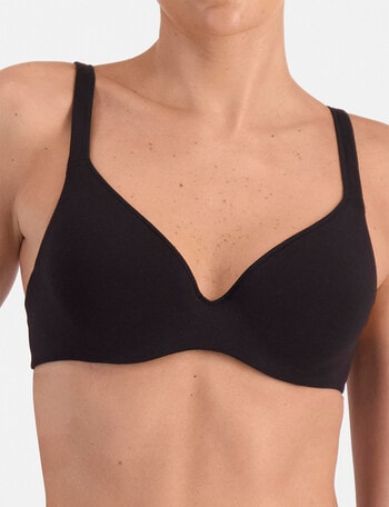 Berlei Barely There Breathe Cotton T-Shirt Bra, Black, B-E product photo