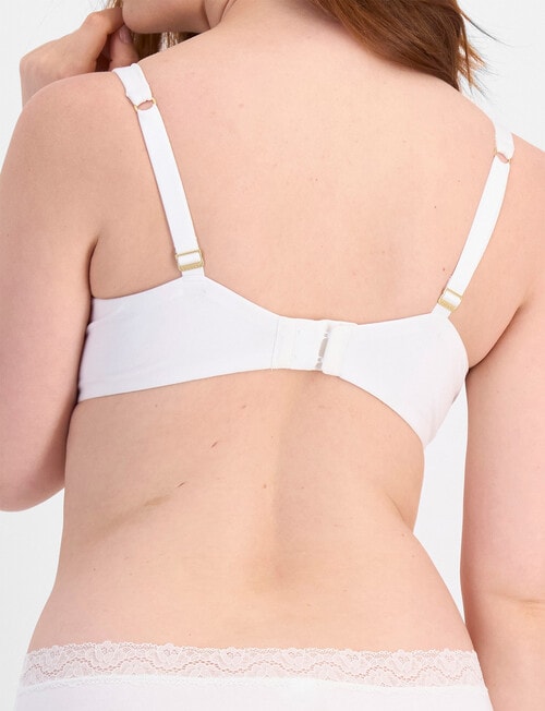 Berlei Barely There Breathe Cotton T-Shirt Bra, White, B-E product photo View 03 L