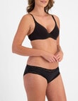 Berlei Marais Cotton Bikini Brief, Black product photo View 02 S