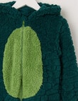 Sleep Mode Dino Onesie, Green, 2-8 product photo View 03 S