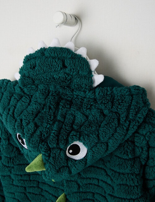 Sleep Mode Dino Onesie, Green, 2-8 product photo View 04 L
