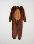 Sleep Mode Bear Onesie, Brown, 2-8 product photo