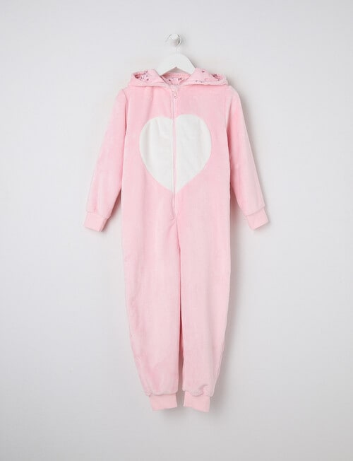 Sleep Mode Bunny Onesie, Sorbet Pink, 2-8 product photo