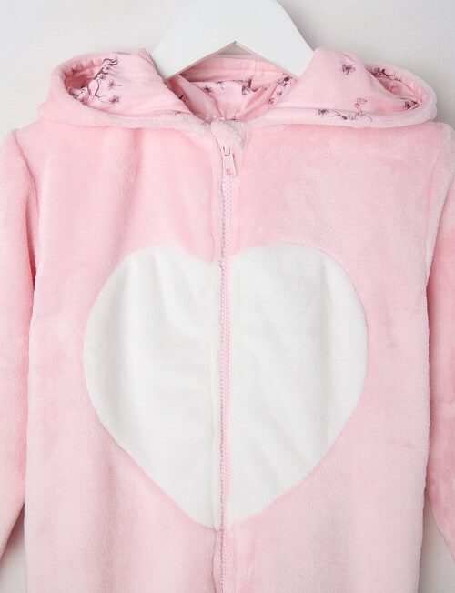 Sleep Mode Bunny Onesie, Sorbet Pink, 2-8 product photo View 03 L
