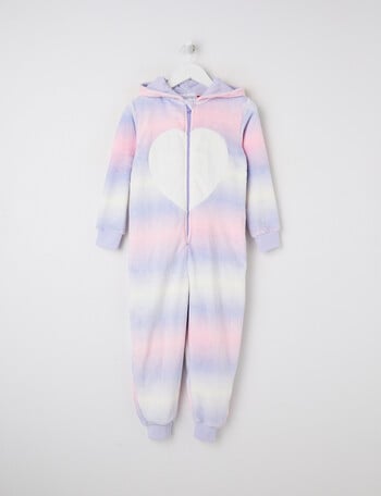 Sleep Mode Unicorn Ombre Onesie, Pink, 2-8 product photo