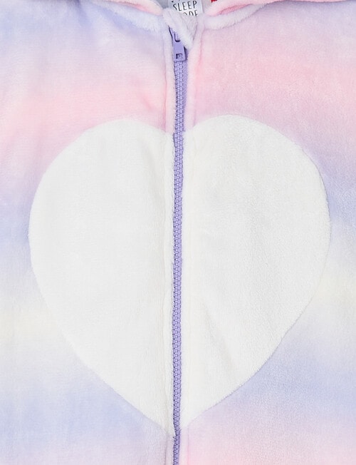 Sleep Mode Unicorn Ombre Onesie, Pink, 2-8 product photo View 03 L