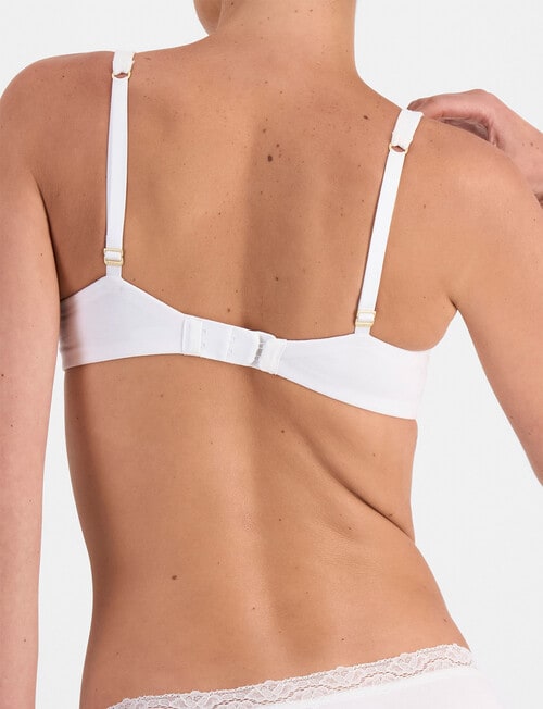 Berlei Barely There Breathe Cotton Wirefree Bra, White, B-E product photo View 02 L