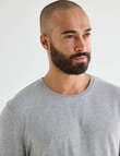 Mazzoni Viscose Rayon from Bamboo Long Sleeve Sleep Top, Grey Marle product photo View 04 S