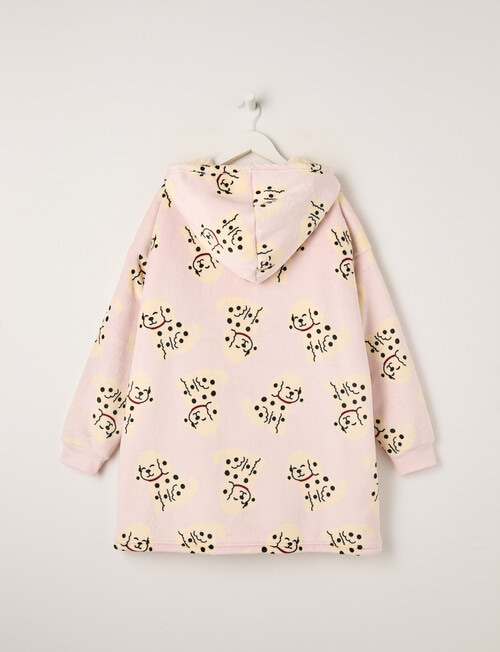 Sleep Squad Puppy Oversized Hoodie, Pink, 8-16 product photo View 02 L