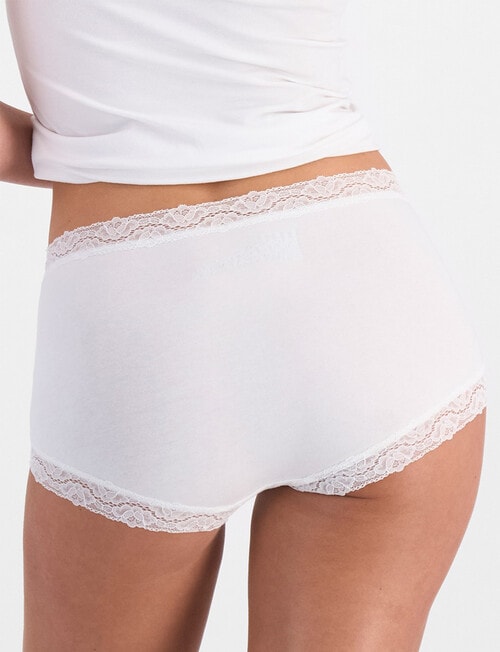 Berlei Marais Cotton Full Brief, White product photo View 02 L