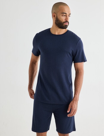 Mazzoni Viscose Rayon from Bamboo Short Sleeve Sleep Tee, Navy product photo