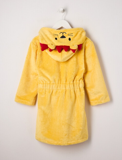 Sleep Mode Lion Robe, Yellow, 2-8 product photo View 02 L