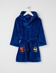 Sleep Mode Construction Embroidered Robe, Electric Indigo, 2-8 product photo