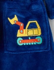 Sleep Mode Construction Embroidered Robe, Electric Indigo, 2-8 product photo View 03 S
