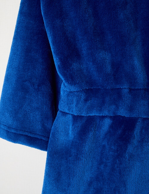 Sleep Mode Construction Embroidered Robe, Electric Indigo, 2-8 product photo View 04 L