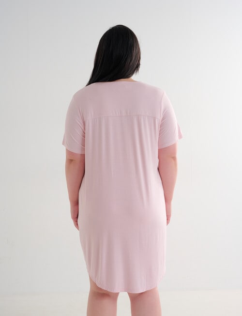 Studio Curve Sleep T-Shirt Nightie, Blush product photo View 02 L
