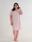 Studio Curve Sleep T-Shirt Nightie, Blush product photo View 03 S