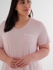 Studio Curve Sleep T-Shirt Nightie, Blush product photo View 04 S