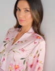 Whistle Sleep Satin Robe, Vintage Blush Print product photo View 04 S