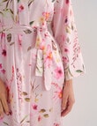 Whistle Sleep Satin Robe, Vintage Blush Print product photo View 07 S
