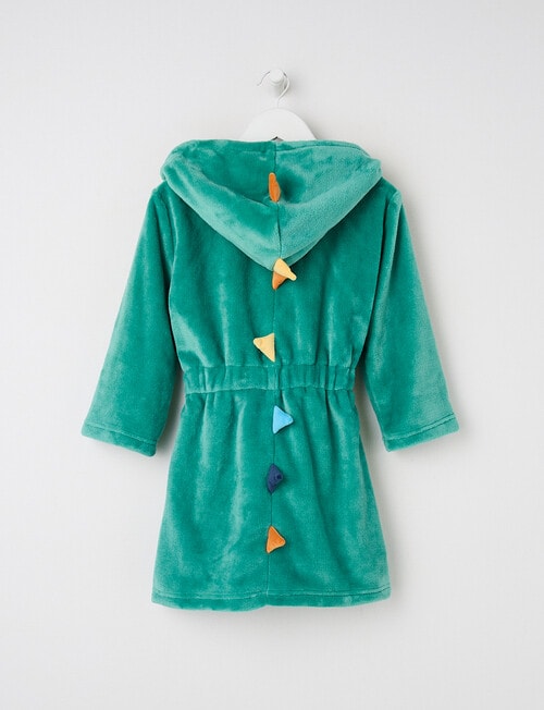 Sleep Mode Dino Spikes Character Robe, Green, 2-8 product photo View 02 L
