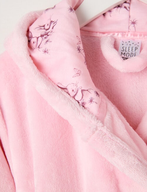Sleep Mode Bunny Robe, Sorbet Pink, 2-8 product photo View 03 L