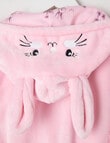 Sleep Mode Bunny Robe, Sorbet Pink, 2-8 product photo View 05 S