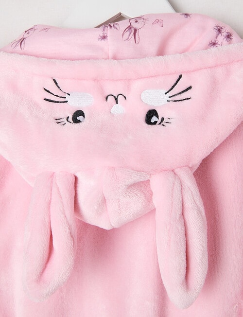 Sleep Mode Bunny Robe, Sorbet Pink, 2-8 product photo View 05 L