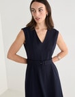 Oliver Black Sleeveless Ponte Dress, Midnight product photo View 06 S
