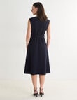 Oliver Black Sleeveless Ponte Dress, Midnight product photo View 02 S