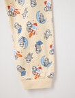 Sleep Squad I Need Space Sloth Knit Long PJ Set, Chalk, 8-16 product photo View 03 S