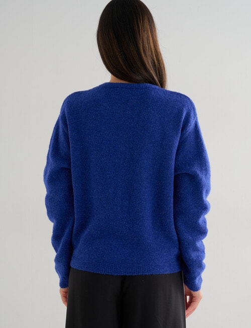 Whistle Drop Shoulder Cardigan, Nautical product photo View 02 L