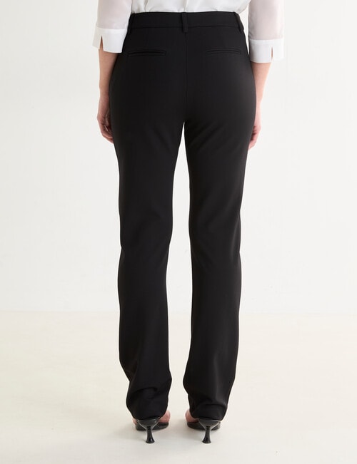 Oliver Black Tailored Straight Leg Ponte Pant, Black product photo View 02 L