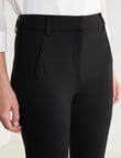 Oliver Black Tailored Straight Leg Ponte Pant, Black product photo View 04 S