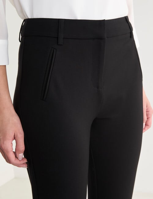 Oliver Black Tailored Straight Leg Ponte Pant, Black product photo View 04 L