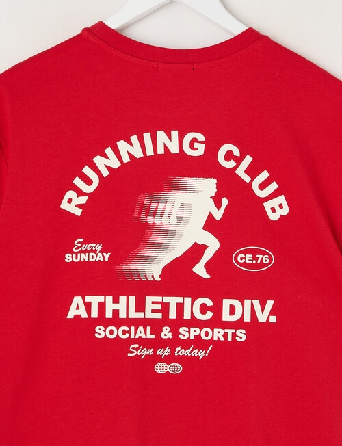 No Issue Running Club Short Sleeve Tee, Red product photo View 03 L