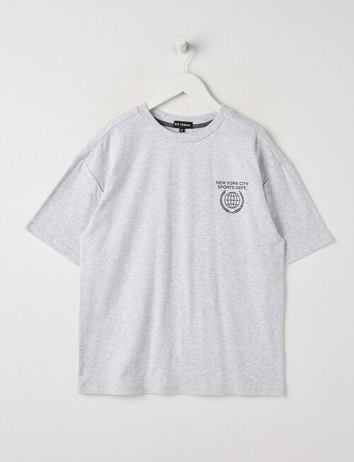 No Issue NY Sports Dept Short Sleeve Tee, Grey Marle product photo