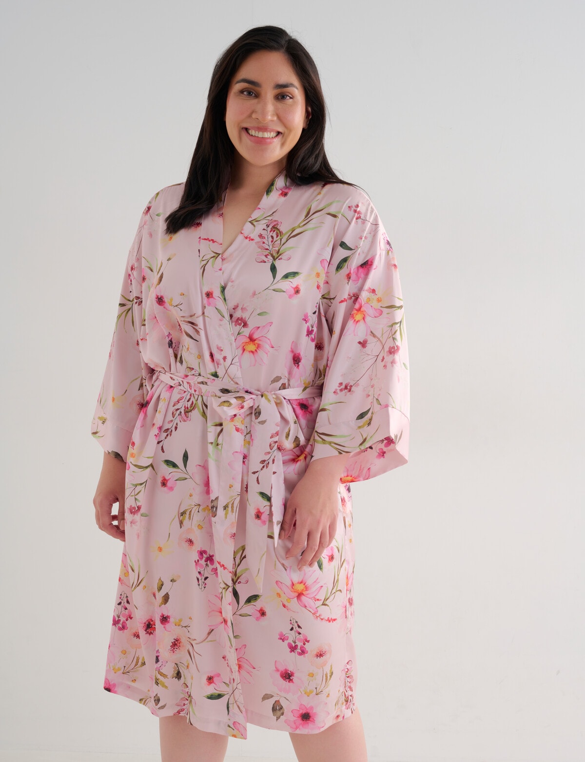 Studio Curve Sleep Robe, Vintage Print - Robes