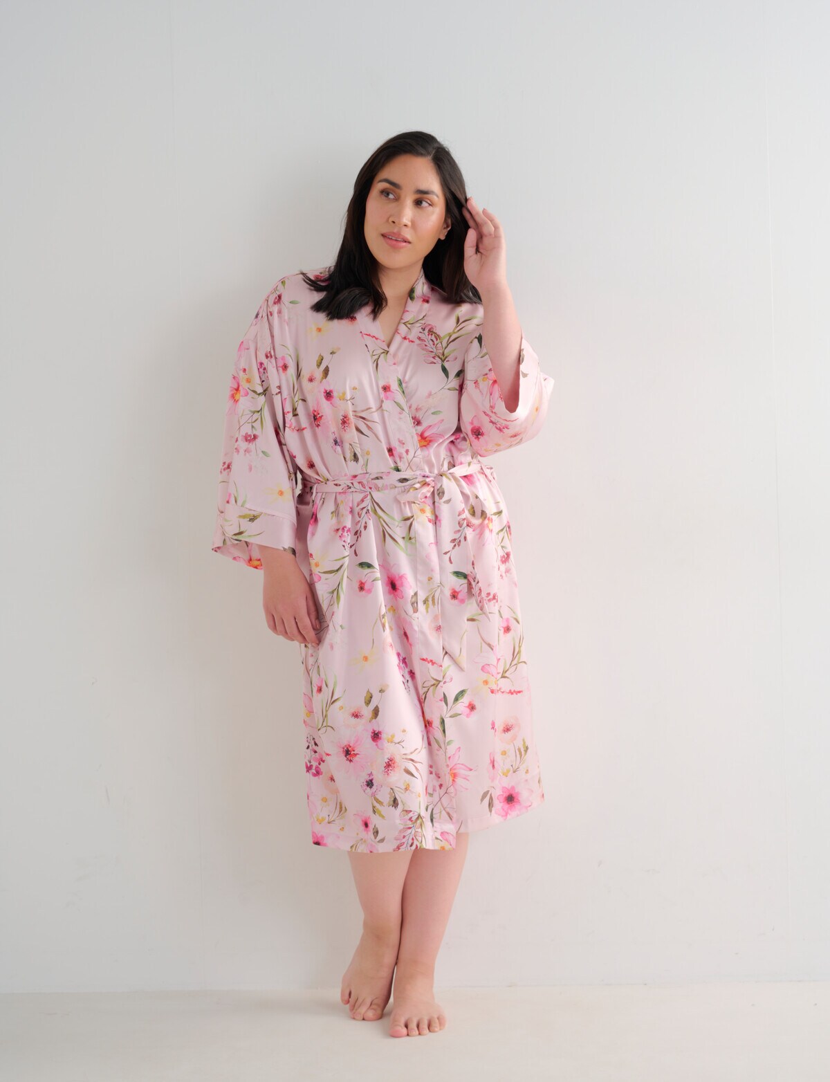 Studio Curve Sleep Robe, Vintage Print - Robes