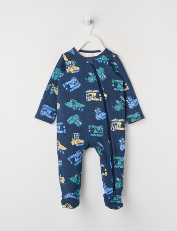 Teeny Weeny Sleep Fleece Diggers Sleepsuit product photo