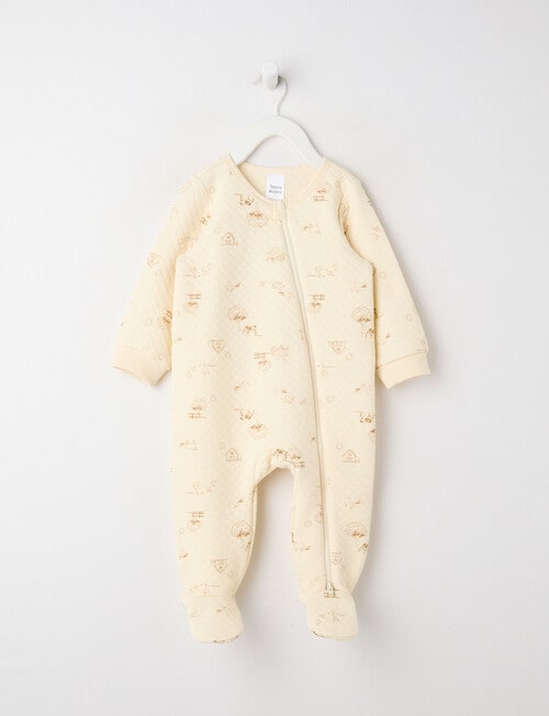 Teeny Weeny Sleep Padded Farm Printed Pramsuit product photo