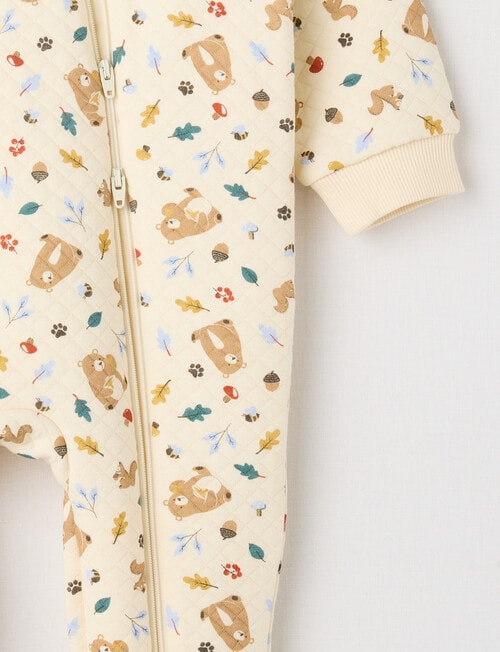 Teeny Weeny Sleep Padded Bear Pramsuit product photo View 02 L