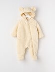 Teeny Weeny Sleep Sherpa Hooded Pramsuit product photo