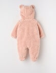 Teeny Weeny Sleep Sherpa Hooded Pramsuit product photo View 03 S