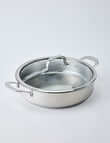 Stevens Titan Stainless Steel Saute Pan with Lid, 28cm product photo