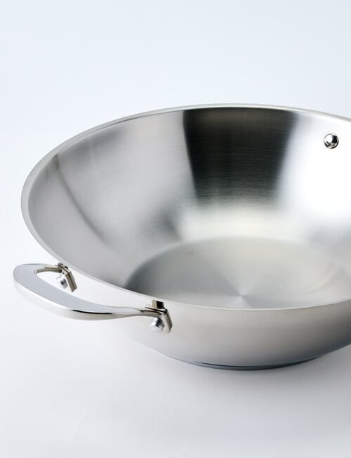 Stevens Titan Stainless Steel Wok with Lid, 30cm product photo View 04 L