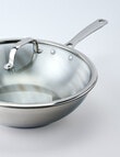 Stevens Titan Stainless Steel Wok with Lid, 30cm product photo View 05 S