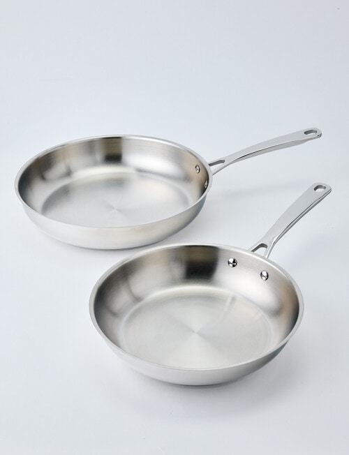 Stevens Titan Stainless Steel Frypan, 2 Piece Set, 24 & 28cm product photo