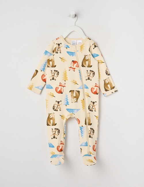 Teeny Weeny Sleep Fleece Woodland Friends Sleepsuit product photo